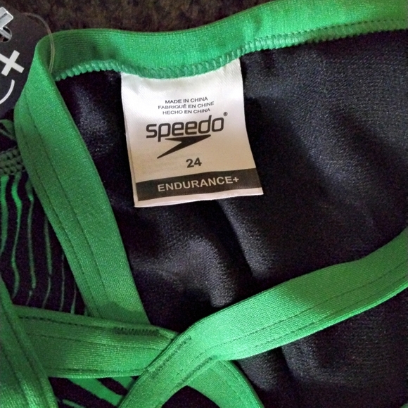 Speedo Women's Swimsuit One Piece Endurance+ Flyback Block Adult Team 24 - Picture 4 of 5